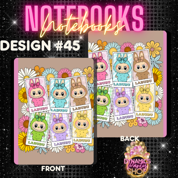 Design #45, 46 and 47 Composition Notebook | Note Taking | Labubu |