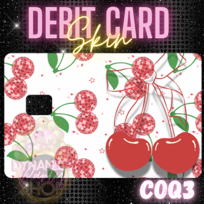 Cute Coquette / Debit Card Skins / Christmas Holiday/ Vinyl Sticker for Debit Card/ Card Cover