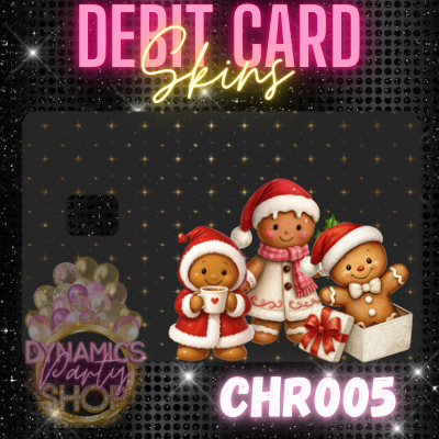 Gingerbread Cuties Pt1 / Debit Card Skins / Christmas Holiday/ Vinyl Sticker for Debit Card/ Card Cover