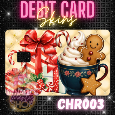 Gingerbread Cuties Pt1 / Debit Card Skins / Christmas Holiday/ Vinyl Sticker for Debit Card/ Card Cover