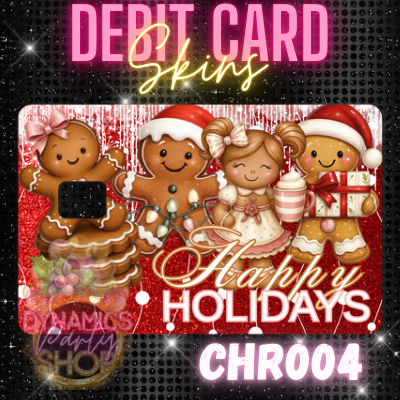 Gingerbread Cuties Pt1 / Debit Card Skins / Christmas Holiday/ Vinyl Sticker for Debit Card/ Card Cover