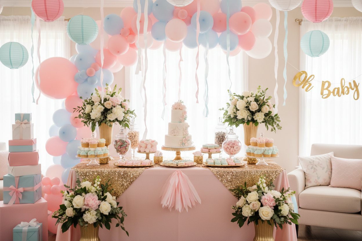 elaborate baby shower